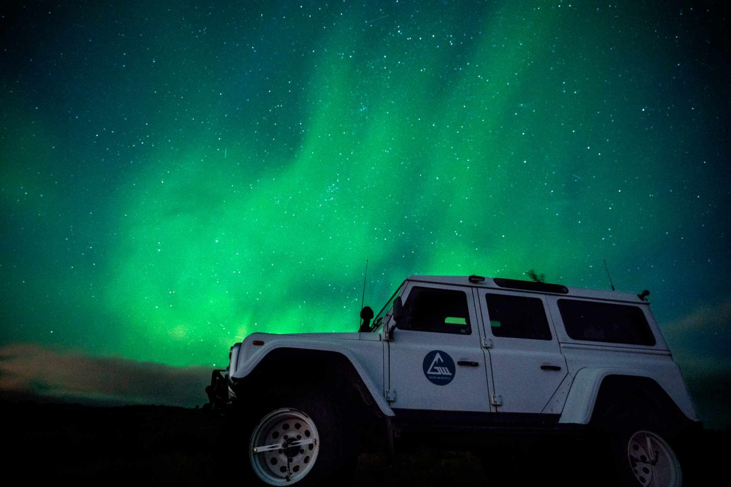 Modified Landrover and Northern Lights
